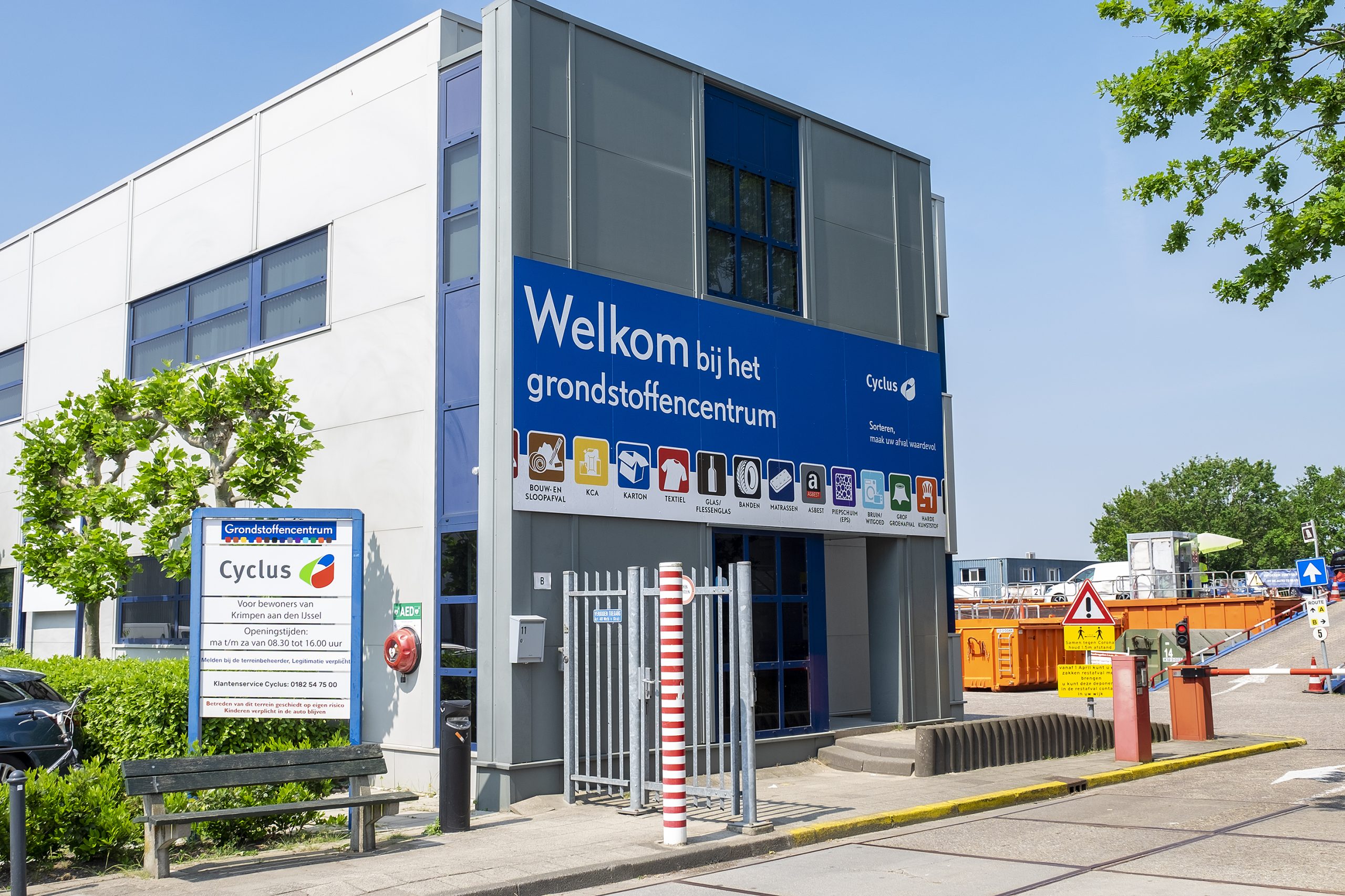Grondstoffencentrum (milieustraat) tijdelijk gesloten